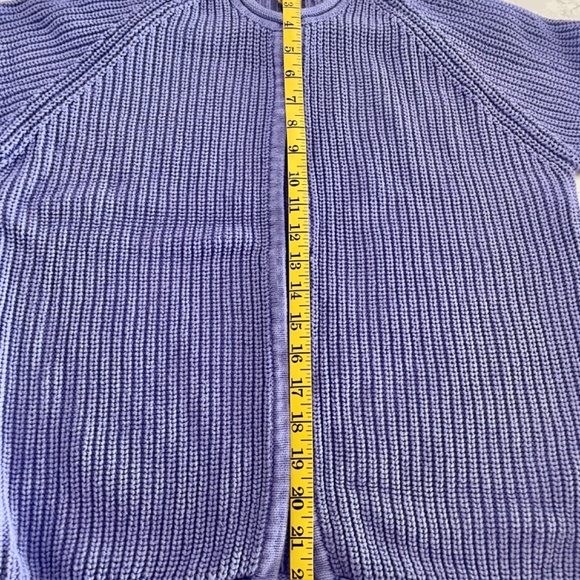 Womens L Sweater 100% Cotton Knit Jacket Blazer High Quality Cotton Ginny NICE! - Picture 7 of 8